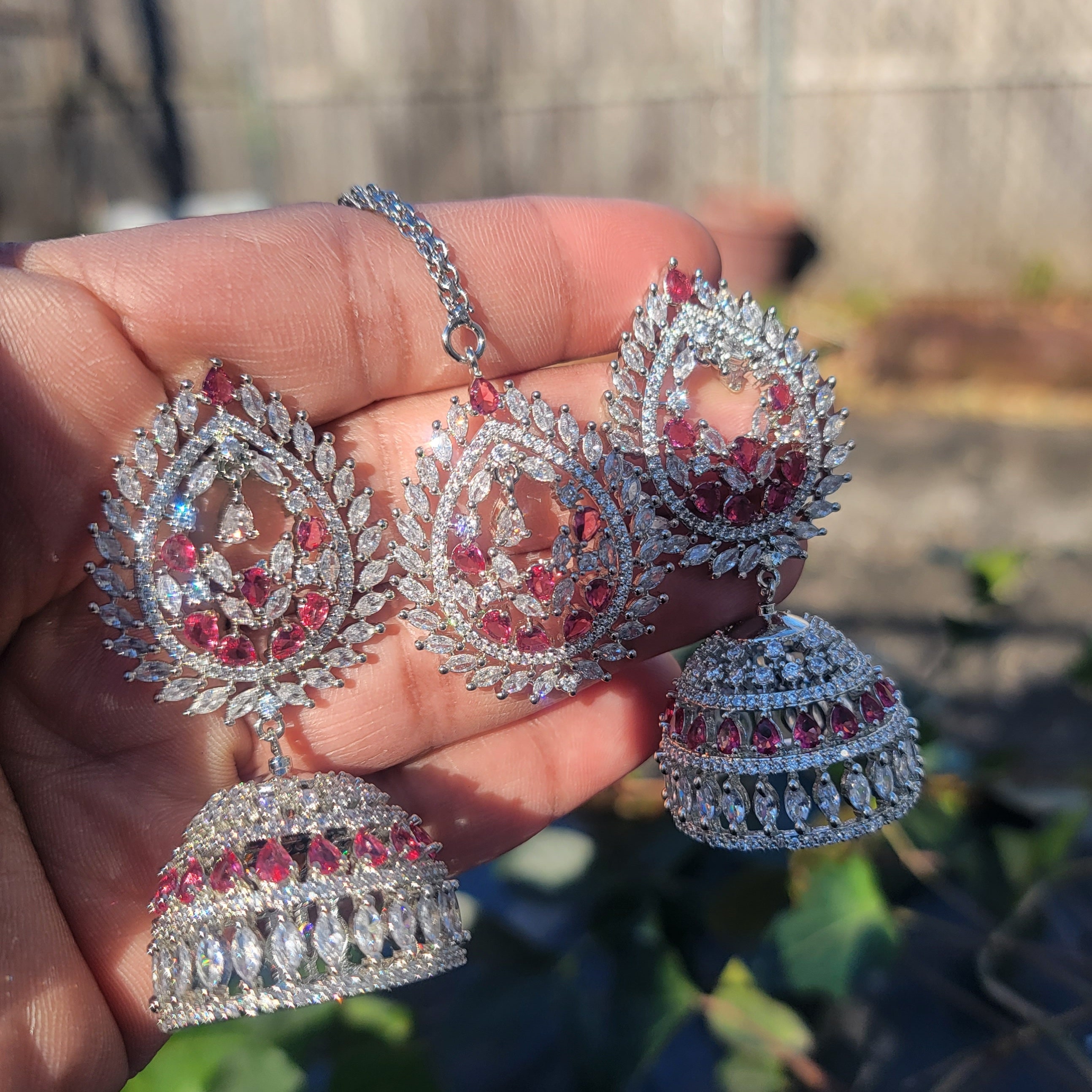 Victorian Big Jhumka Earrings For Women – Gehna Shop
