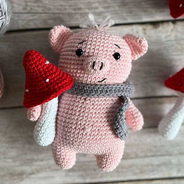 Crochet Pattern Lucky Pig Ringel