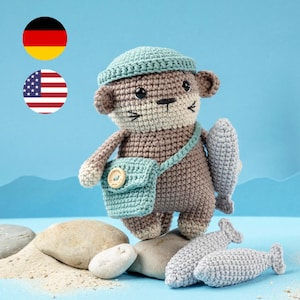 Crochet Pattern Otter Ole - German + ENGLISH