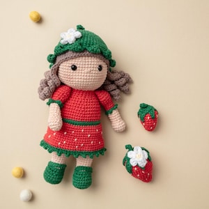 Schema all&#39;uncinetto Strawberry Girl Emma - Tedesco