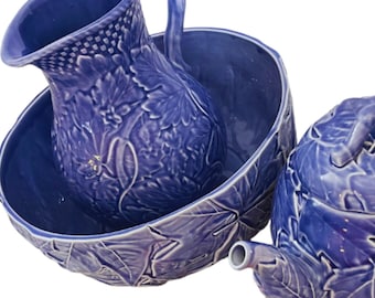 Bordallo Pinheiro Blue Sunflower Platter Plate - Etsy