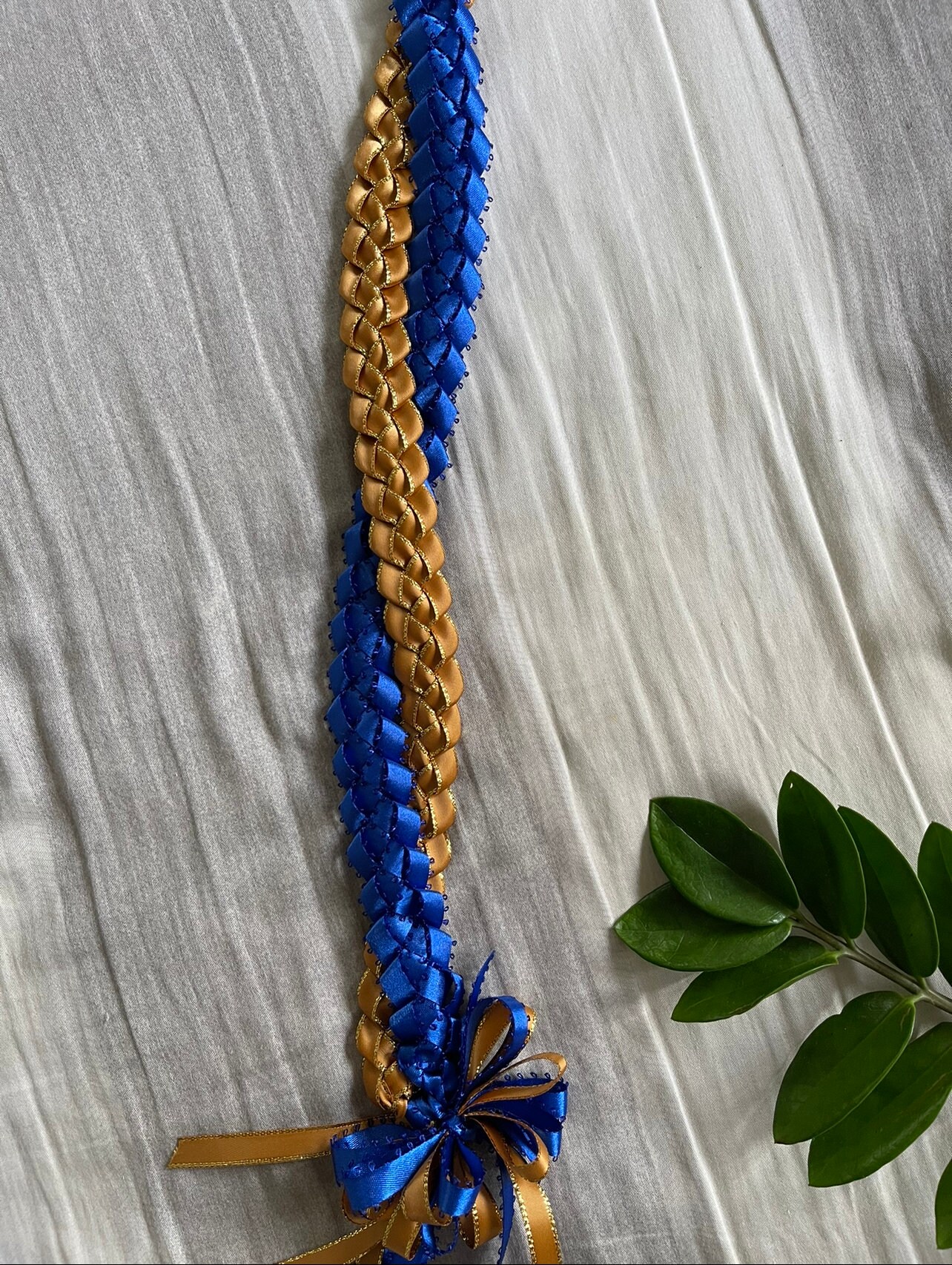 Handmade Double Strand Twisted Ribbon Open Lei | Graduation Lei - Etsy