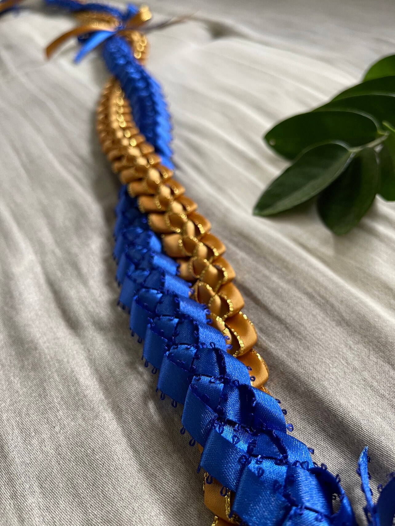 Handmade Double Strand Twisted Ribbon Open Lei | Graduation Lei - Etsy