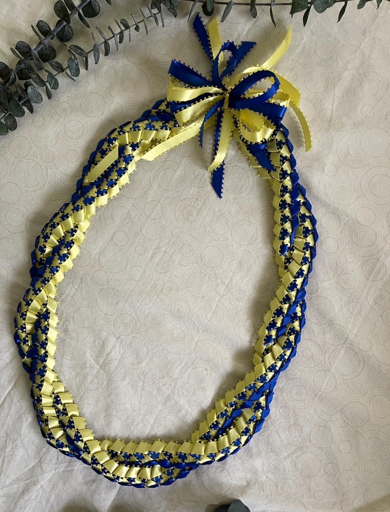 Custom Double Strand Ribbon Lei | Graduation Gift, Handmade - Etsy