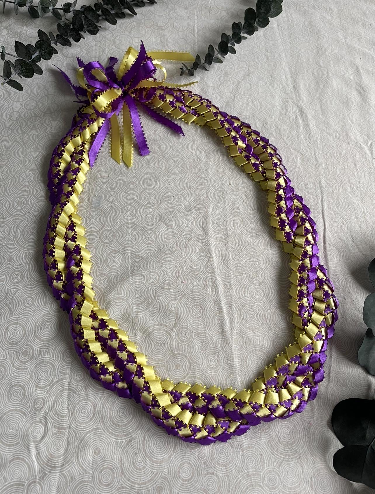 Custom Double Strand Ribbon Lei | Graduation Gift, Handmade - Etsy