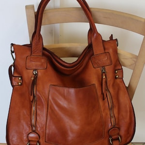Sac en cuir Sac à main en cuir souple pour femme Sac à main en cuir Hobo Sac souple Italie