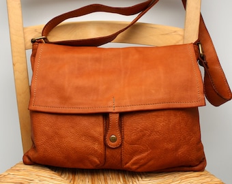 Leather Bag Leather Handbag Soft Cross body Bag Leather Sling Bag