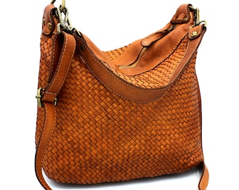 Woven Leather bag Soft Leather Milan Women Handbag