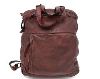 Leather Backpack Soft Leather Bag Unisex Design