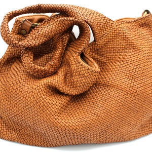 Woven Leather Bag Leather Handbag Florence