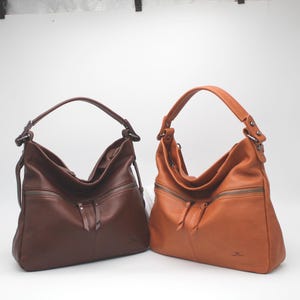 Leren tas Zachte leren handtas Daniela