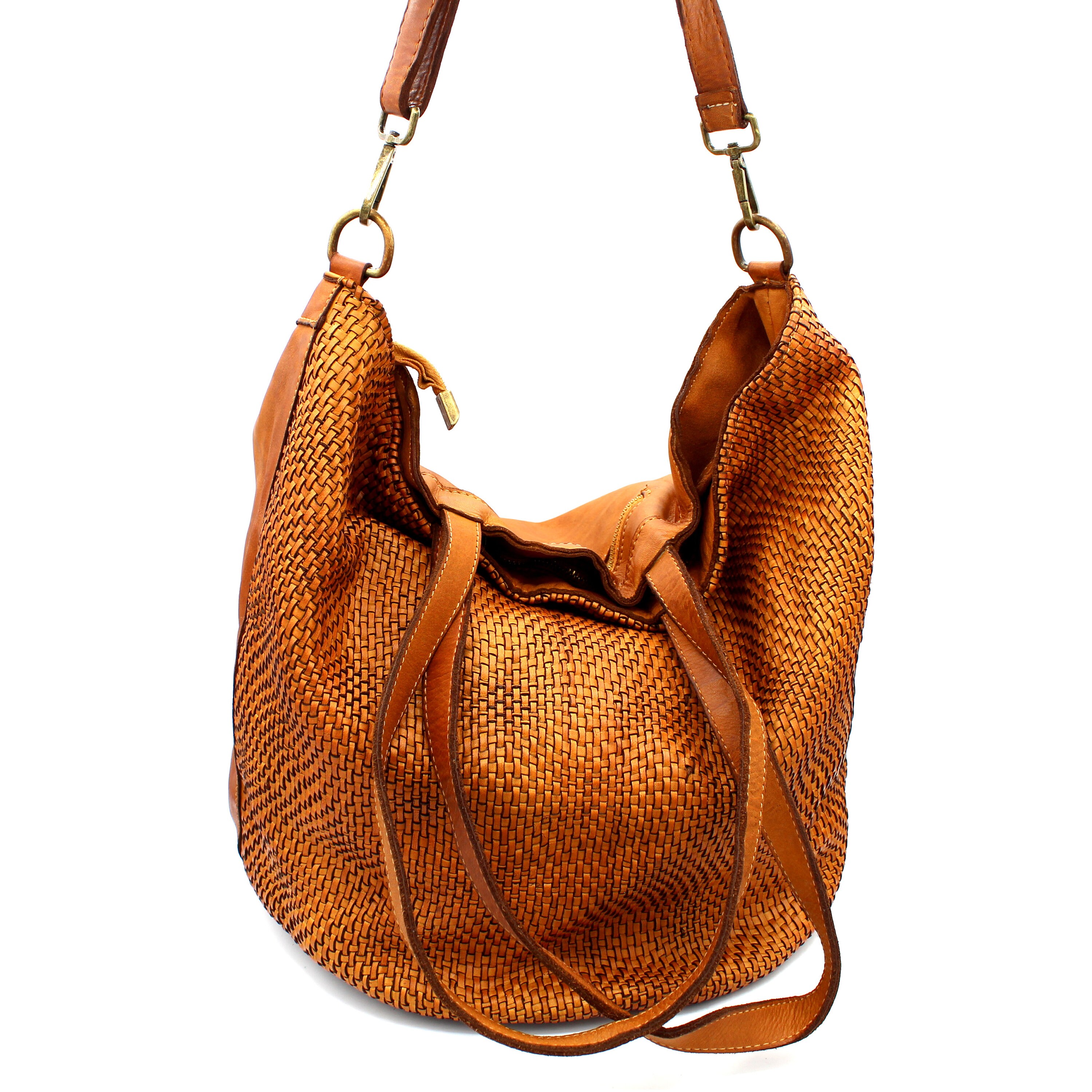 Woven Leather Bags Big Large Leather Shoulder Bag Made in Etsy UK