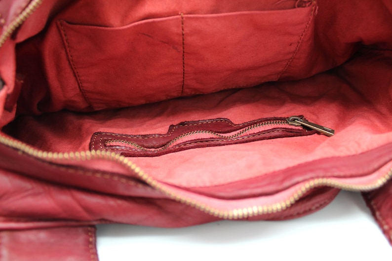Geflochtene Ledertasche Leder Handtasche Florence Bild 7