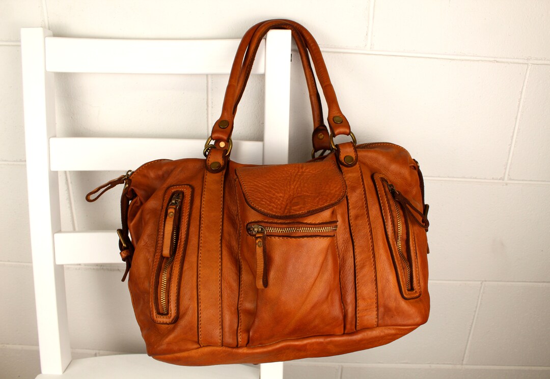 Leather Bag Italy Leather Hobo Soft Leather Purse Totes Etsy