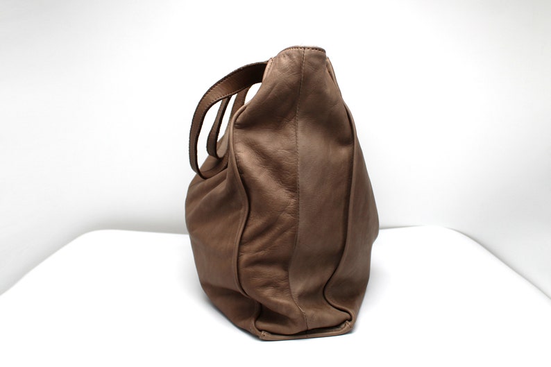 Leather Bag Soft Totes Leather Hobo Shoulder Handbag for women image 4