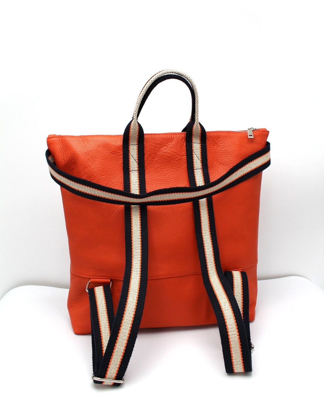 Leather Bag and Backpack Leather Milan Handmade Etsy