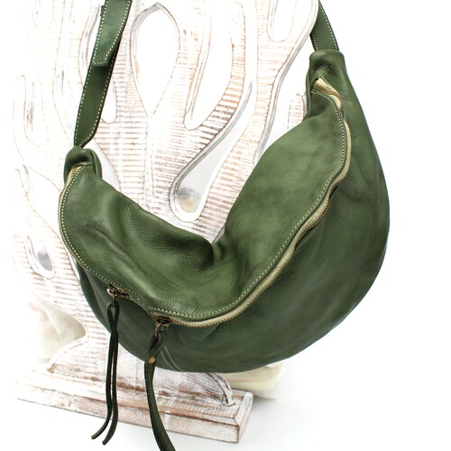 Leather Sling Bag for Women's Leather bag One Shoulder Bag Crossbody Waist Bag Leather Pouch bag Women's fanny pack leather shops hip bag