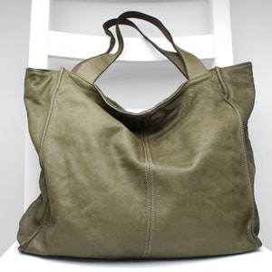 Leather Bag Soft Totes Leather Hobo Shoulder Handbag for women image 8