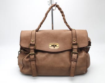 Borsa in pelle morbida da donna, realizzata in Italia