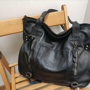 Leather Bag Soft Leather Handbag Women Leather Purse Hobo Soft Bag Italy