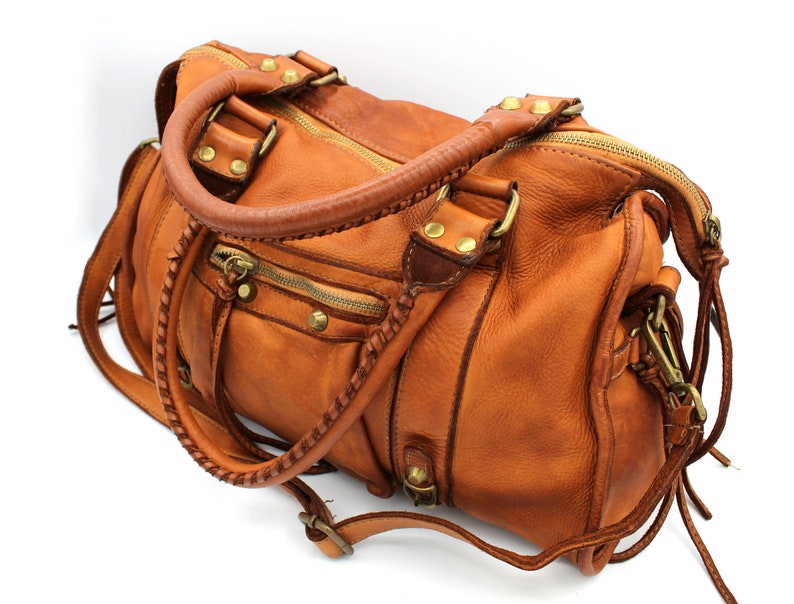 Leather Bag Women Handbag Leather Soft Cow Leather Italian Leather Bag Brown