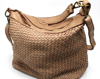 Woven Leather bag Soft Leather Milan Women Handbag