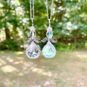 Angel Crystal Suncatchers, Rear View Mirror Accessories, Car Accessories, Guardian Angel Rearview Mirror Charms, Angel Window Decoration