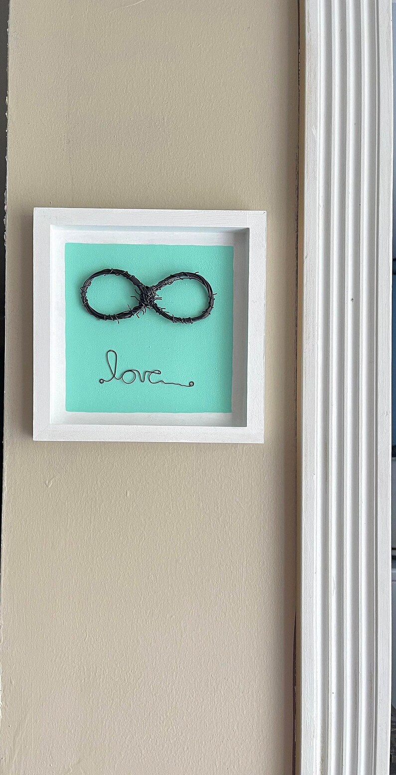 Wire Wrapped Infinity Symbol, Love Wall Art, 3D Handmade Decor - Etsy