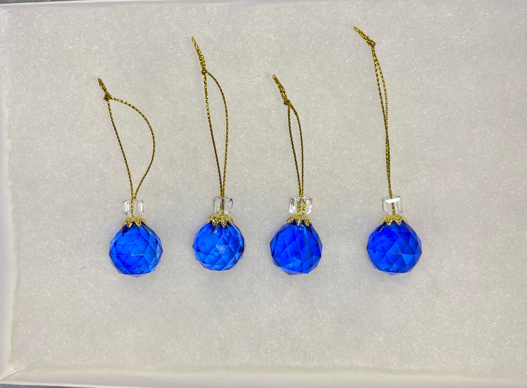 Crystal Ball Ornaments, Ball Ornaments, Crystal Suncatchers, Blue