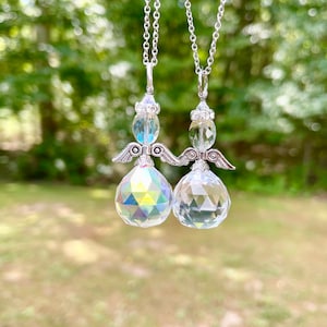 Angel Crystal Suncatchers, Rear View Mirror Accessories, Car Accessories, Guardian Angel Rearview Mirror Charms, Angel Window Decoration