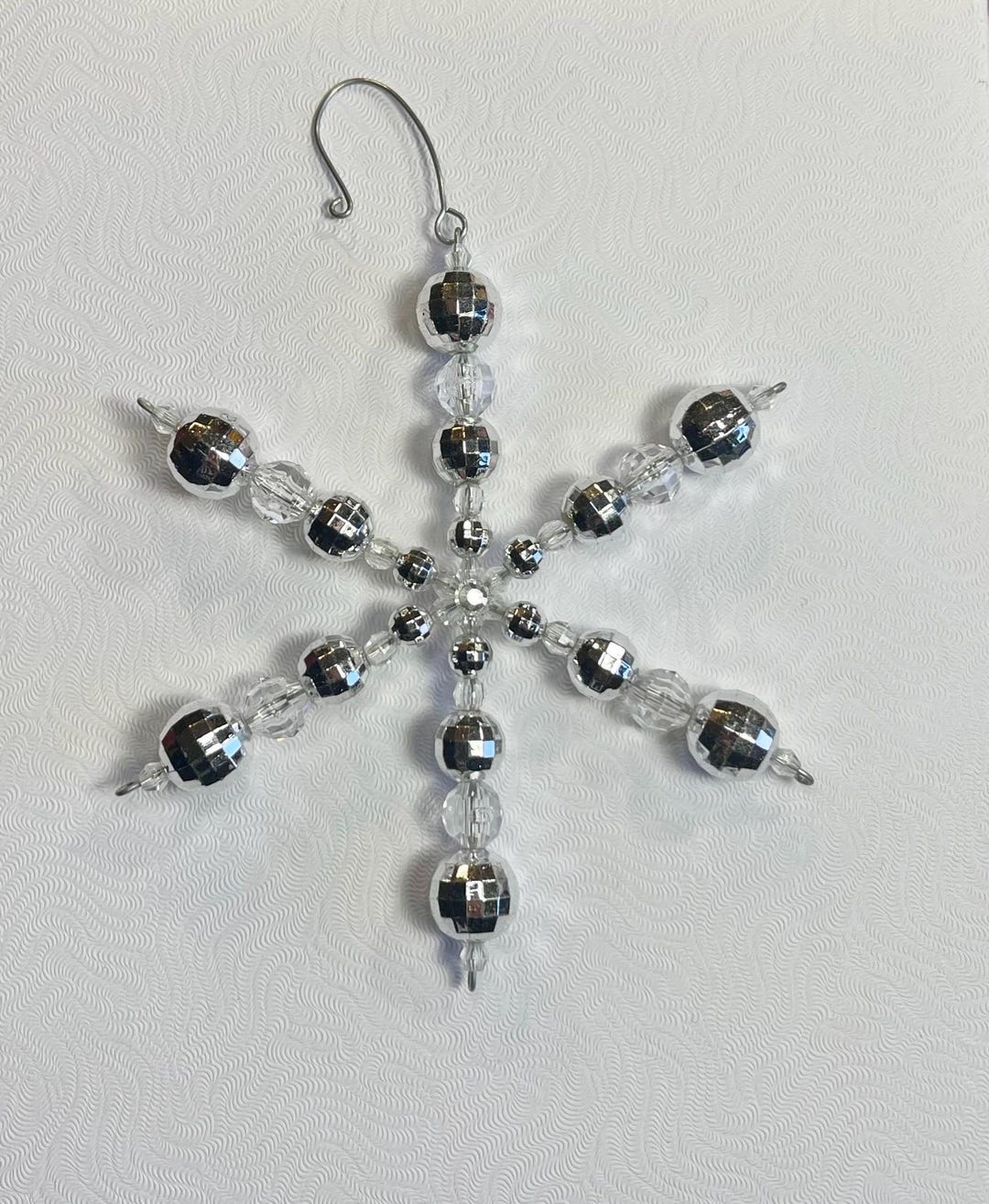 Disco Ball Snowflake, Snowflake Ornaments, Christmas Ornament ...
