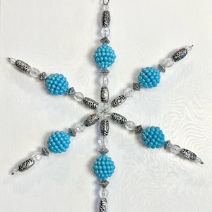 Blue Snowflake Ornaments, Christmas Ornaments, Silver Snowflake Ornaments, Christmas Decorations, Christmas Tree Ornaments, Snowflakes