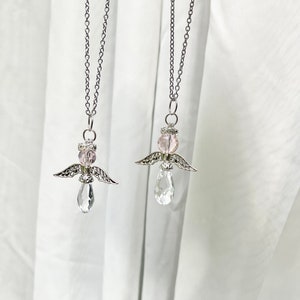 Angel Crystal Suncatchers, Rear View Mirror Accessories, Car Accessories, Guardian Angel Rearview Mirror Charms, Angel Window Decoration