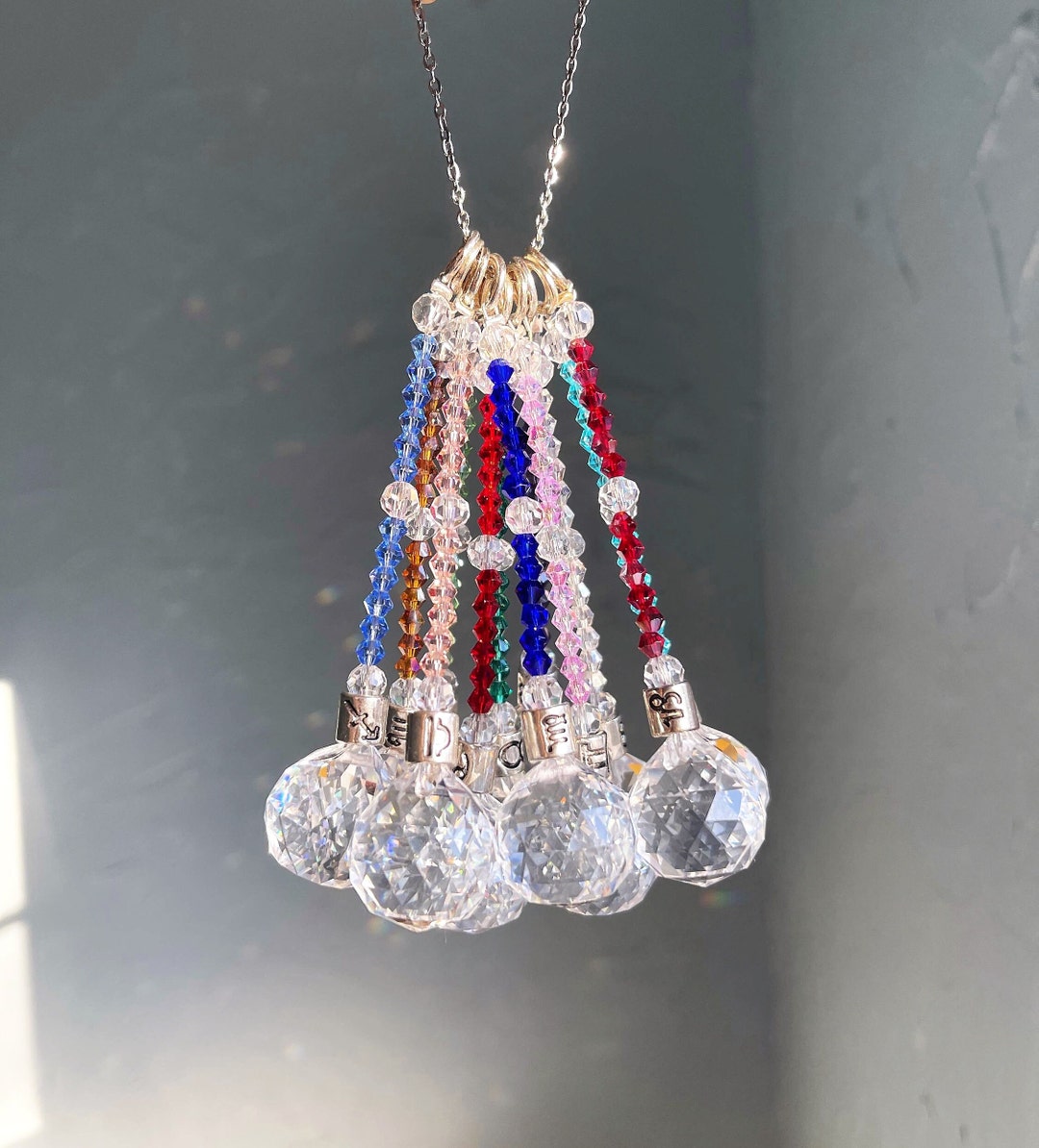 Zodiac Symbol Sun Catchers, Rear View Mirror Accessories, Car