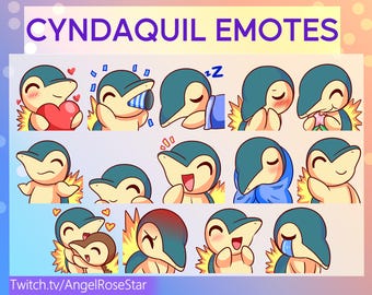 Cyndaquil Emote bundle! (14)