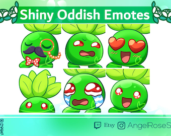 Green Odd Emotes ( 6 ) | One of a Kind