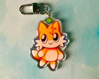 Tails Chao Keychain! 2.5 inches