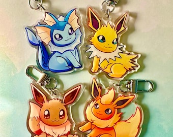 Eeveelutions keychain! | 2.5 inches (63.5 mm)