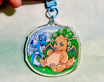Dratini family keychain! | 2.5 inches (63.5 mm)