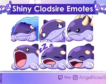 Purple mud fish emotes (6) | One of a kind