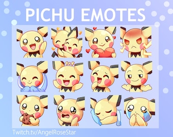 Pichu Emotes Bundle | Twitch, Discord, Youtube (Digital Download)