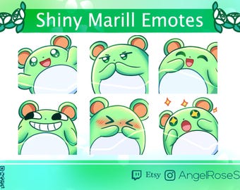 Green Mouse Emotes (6) | One of a Kind