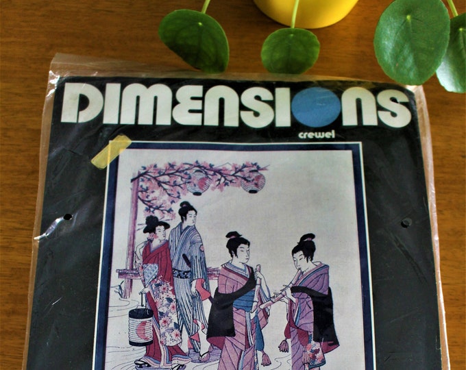 Vintage Dimensions Crewel Embroidery Kit evening Etsy