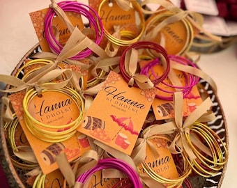 Custom chudiyan bangles card | mendhi favor | dholki | jago | DIY Earring & Bangle Cards | jhumka