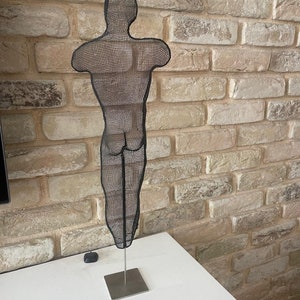 3D Wire man Body iron mesh Sculpture,  male Torso sculpture, men sculpture ,  man&#39;Valentine&#39;s Day