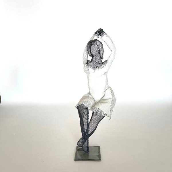 3D Wire Ballet Dancer Sculpture, Ballerina Décor, Ballerina Art,Valentine's Day