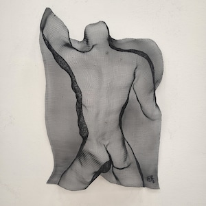 Man Body iron mesh Sculpture,  male Torso sculpture, men sculpture ,  man,Wall art