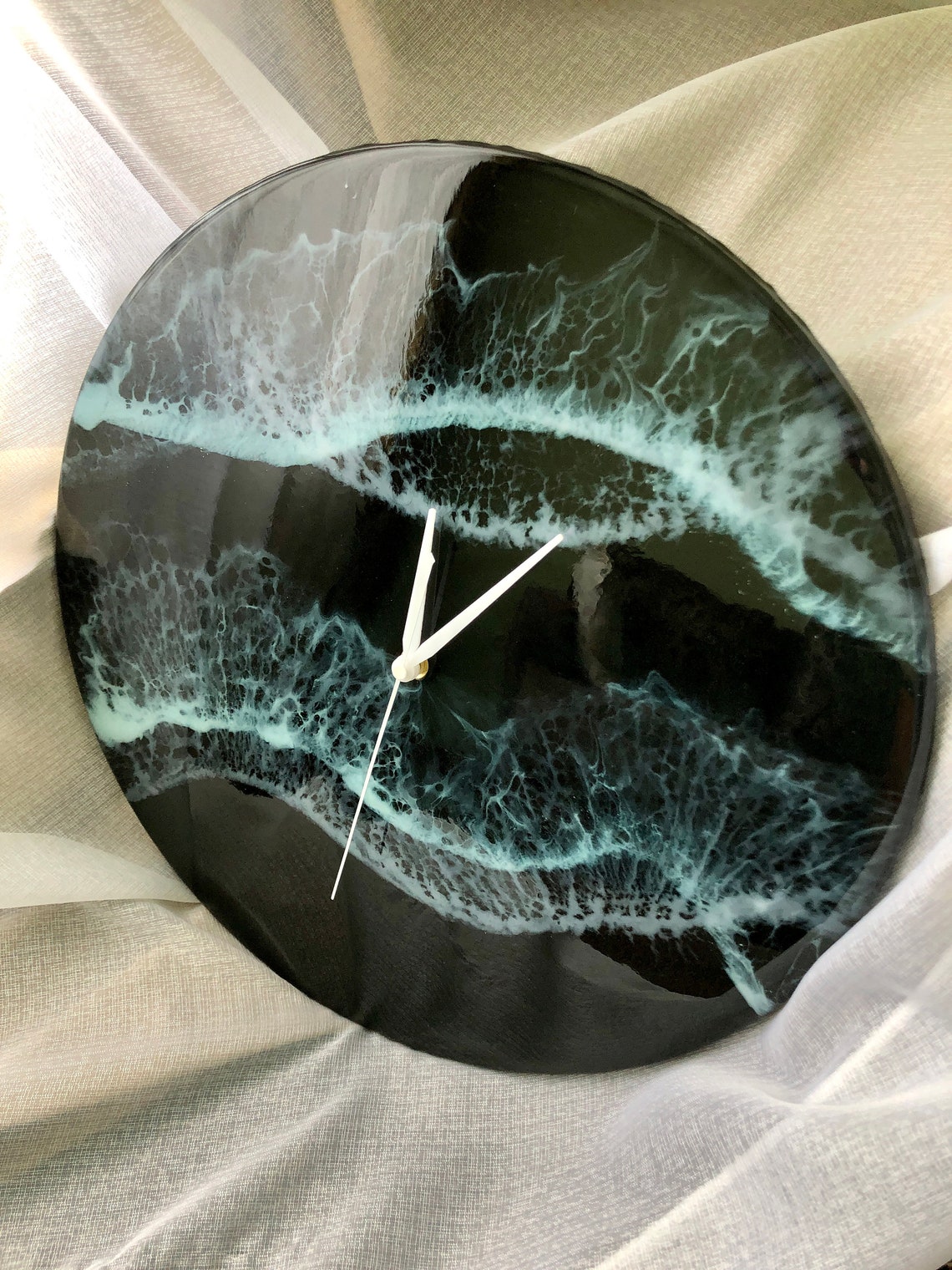 Epoxy resin Watch Sea clock Resin art wall clock 3d epoxy Etsy