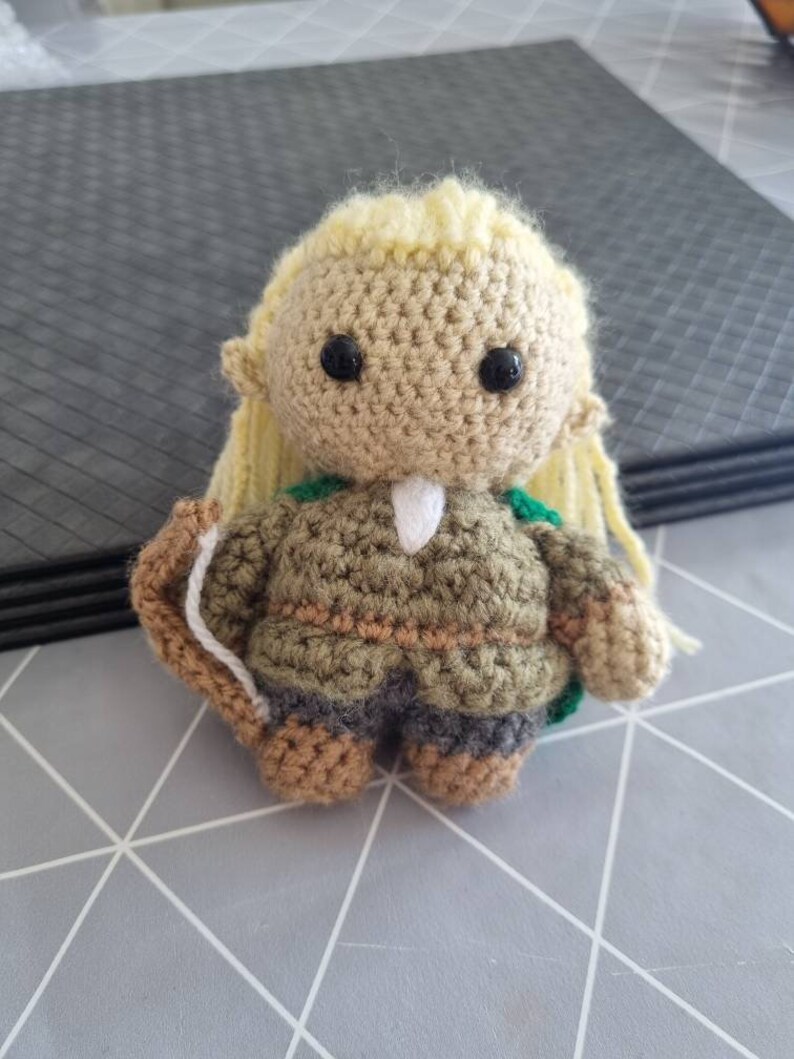 Amigurumi Mini Legolas LOTR Lord of the Rings Handmade Crochet Etsy