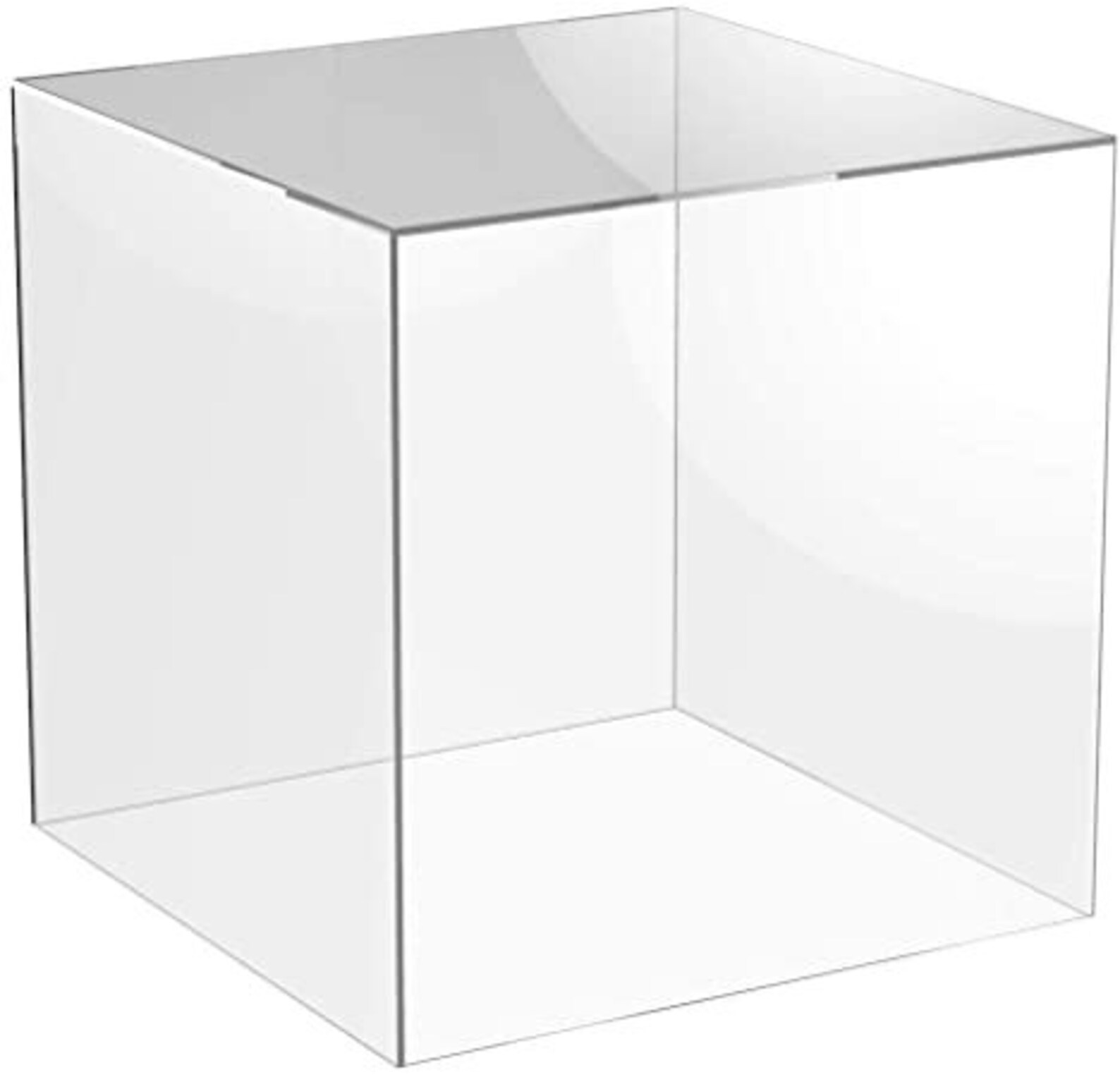 Acrylic Cube Display Stand Square 5 Sided Box Perspex Tray Etsy